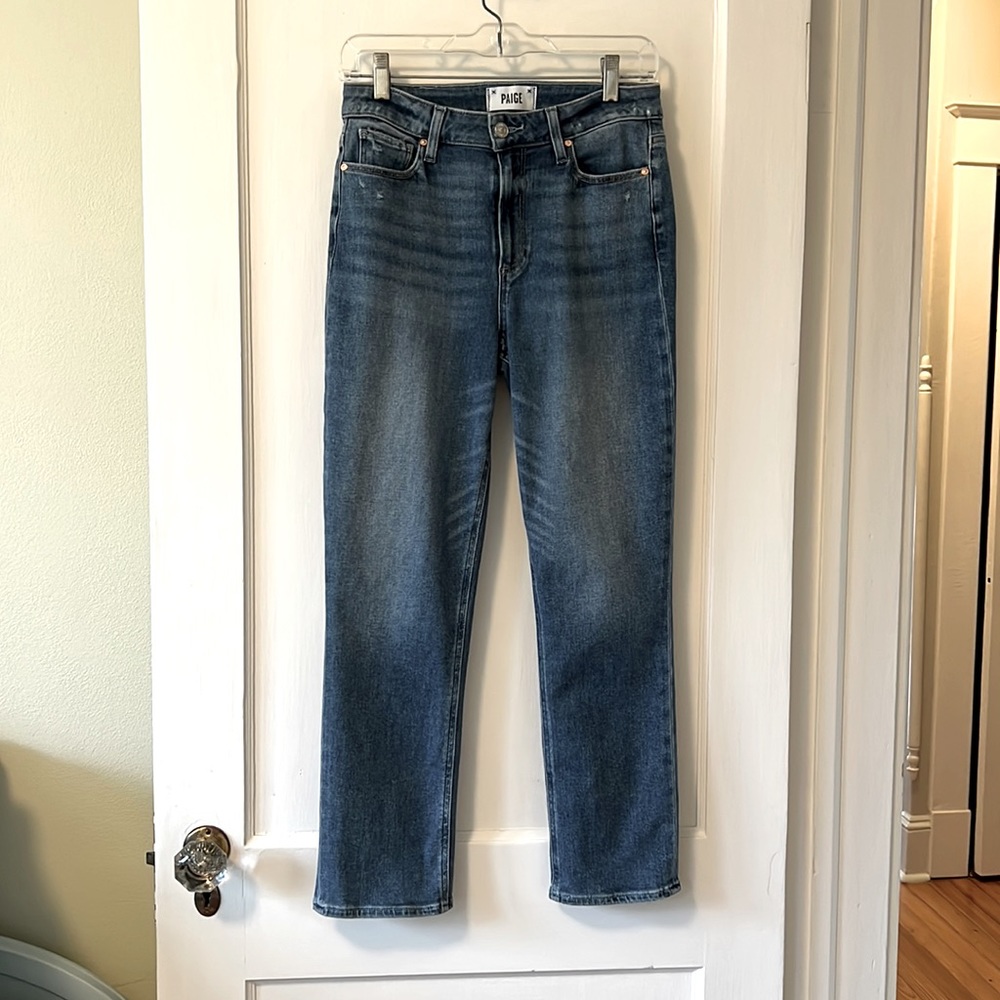 Paige Cindy High-Rise Cropped Straight Jeans